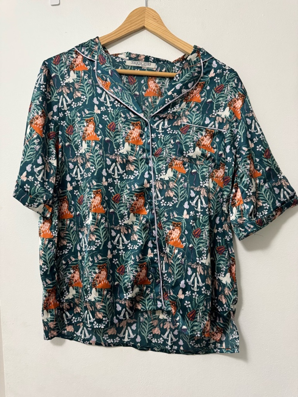 Their Nibs Owl and Wildflower Pajama Set